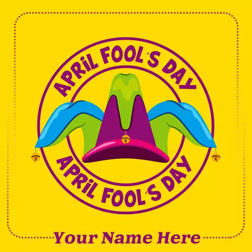 Write Name On April Fools Day 2024 Greeting Cards